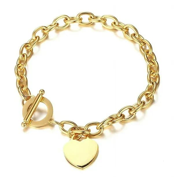 bracelet en chaine, dorée